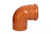 Отвод наружной канализации 110мм 87° ПВХ