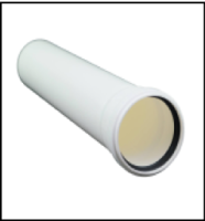 [GROPPALLI] [B0B.011.000022] GROPPALLI Удлинение Ø 80 (500мм) В/Н для конденсационных котлов {белый}