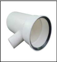 [GROPPALLI] [B0B.017.000077] GROPPALLI Коллектор дымовых газов+ сифон, Ø 200 для конденсационных котлов (<270 кВт) {белый}