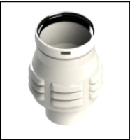 [GROPPALLI] [A03.002.000204] GROPPALLI Адаптер стартовый коаксиальный Ø 60/100 на раздельное дымоудаление Ø 80 (воздухозабор в помещении) для конденсационных котлов {белый}
