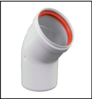 [GROPPALLI] [A03.011.001050] GROPPALLI Колено Ø 80 (45°) В/Н для конвекционных котлов {белый}