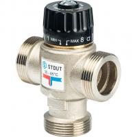 Термостатический смесительный клапан для систем отопления и ГВС 1 1/4" НР 30-65°С KV 3,5 Stout SVM-0025-356532