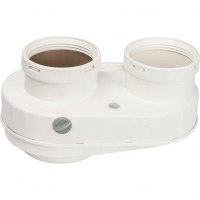 Элемент дымохода Stout DN80/80 адаптер для подкл. разд. труб (совместимый Bosch (фланец ) PP-Ryton