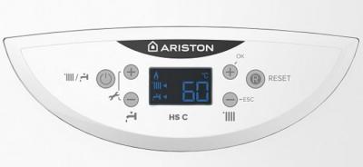 Котёл настенный ARISTON HS C 24 FF NG (газовый/двухконтурный/24кВт/коаксиальный)