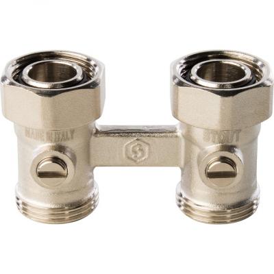 Узел нижнего подключения радиатора для двухтрубной системы STOUT прямой 3/4'' SVH-0002-000020