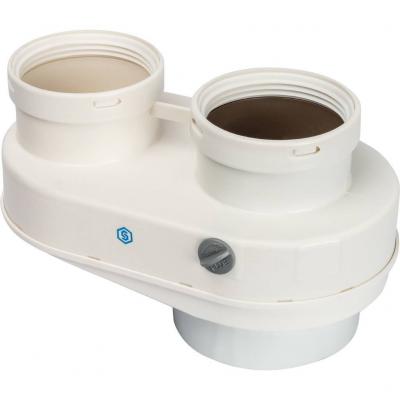 Элемент дымохода Stout DN80/80 адаптер для подкл. разд. труб (совместимый Baxi ) PP-Ryton