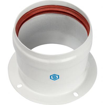 Элемент дымохода Stout адаптер с фланцевым ревизионным окном DN80