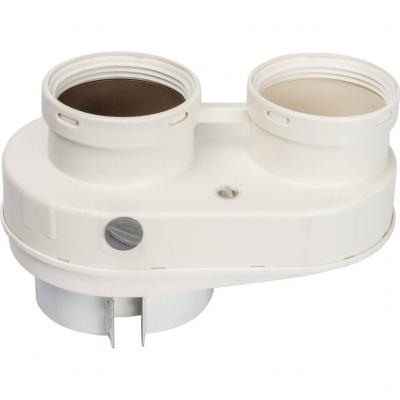 Элемент дымохода Stout DN80/80 адаптер для подкл. разд. труб (совместимый Baxi ) PP-Ryton