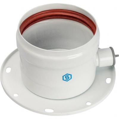 Элемент дымохода Stout адаптер с фланцевым ревизионным окном DN80