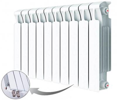 Радиатор биметаллический RIFAR MONOLIT VENTIL 500 MVR 10 секции нижнее правое подключение