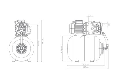 Насос-автомат Джилекс «ДЖАМБО» 70/50 П-50 (2.0)