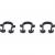 Скоба якорная Stout с двойным креплением для труб д.16-20мм, цвет черный, 50 мм
