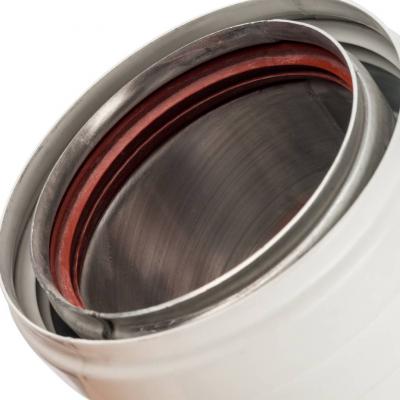 Элемент дымохода Stout DN 80 отвод 45° утепленный п/м