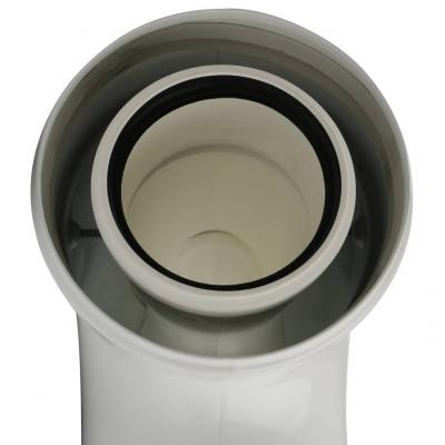 Элемент дымохода Stout конденсац. угол 90° DN60/100 м/п с инспекционным окном PP-FE