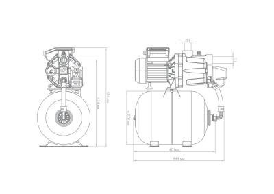 Поверхностный насос-автомат Джилекс «ДЖАМБО» 55/35 П-18