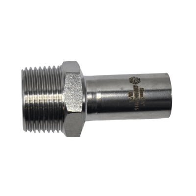 Вставка с НР MVI, 18х3/4" (нержавеющая сталь)