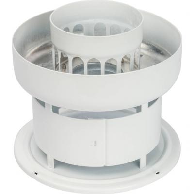 Элемент дымохода Stout DN60/100, оголовок дымохода вертикальный, защита от ветра и осадков