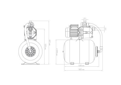 Поверхностный насос-автомат Джилекс «ДЖАМБО» 70/50 П-50