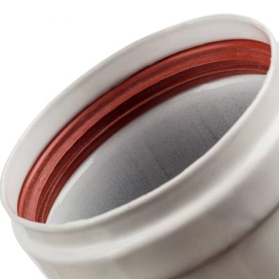 Элемент дымохода Stout соединительный адаптер внутренний для труб DN80 п/п