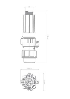Клапан сливной Джилекс ПРО 32х1” П