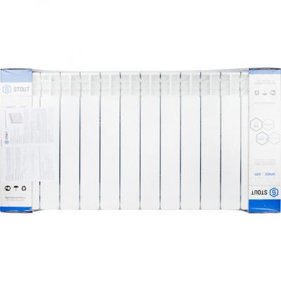 Радиатор биметаллический STOUT Space 500 14 секции боковое подключение SRB-0310-050014