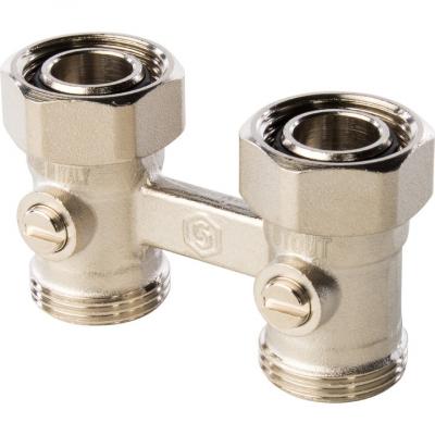 Узел нижнего подключения радиатора для двухтрубной системы STOUT прямой 3/4'' SVH-0002-000020