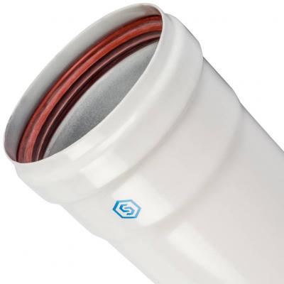 Элемент дымохода Stout DN 80 труба 500 мм утепленная п/м