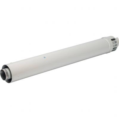 Элемент дымохода Stout DN60/100 фин.уч-ок 1000 мм для горизонт. прохода через стену с антиобмерз.оголовком