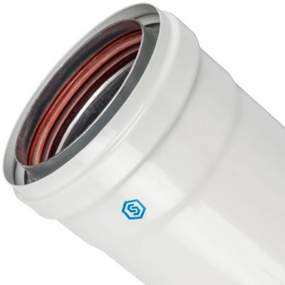 Элемент дымохода Stout DN80/100 труба 250 мм утепленная п/м