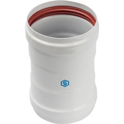 Элемент дымохода Stout соединительный адаптер внутренний для труб DN80 п/п