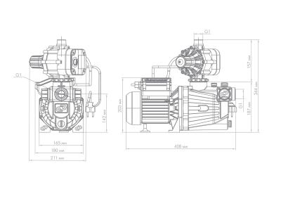 Насос-автомат Джилекс «ДЖАМБО»  60/35 П-К «Комфорт» (2.0)
