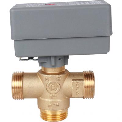 3-Ходовой зональный клапан, сервопривод 230V, с кабелем 1м., НР 1" Stout SVM-0070-300025