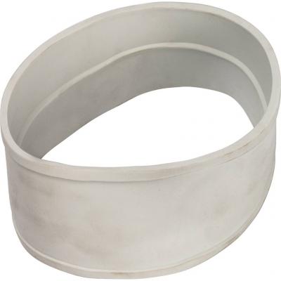 Элемент дымохода Stout отвод коаксиальный 45° DN60/100, п/м уплотнения и хомут в комплекте (с логотипом)