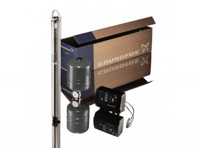 Комплект для поддержания постоянного давления Grundfos с насосом SQЕ 3-65 с кабелем 40м скважинный/ бытовой 96524501