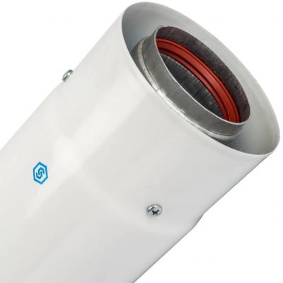 Элемент дымохода Stout DN60/100 труба коаксиальная телескопическая 470-750 мм п/м, уплотнения и хомут в комплекте