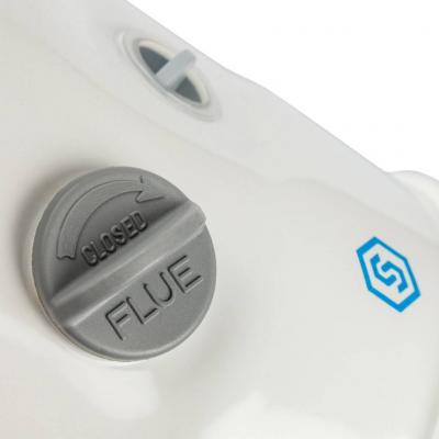 Элемент дымохода Stout DN60/100 адаптер для котла вертикальный коаксиальный (совместимый с Bosch, Buderus)(с логотипом)