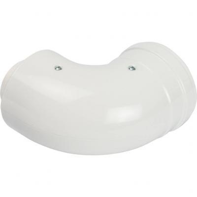 Элемент дымохода Stout конденсац. адаптер 90° DN60/100 м/п PP-FE c хомутом (совместим. с Vaillant, Ariston)