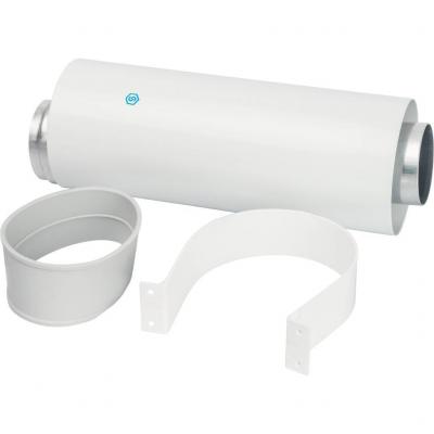 Элемент дымохода Stout DN60/100 труба коаксиальная 250 мм п/м, уплотнения и хомут в комплекте