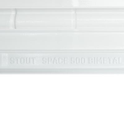 Радиатор биметаллический STOUT Space 500 4 секции боковое подключение SRB-0310-050004
