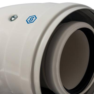 Элемент дымохода Stout конденсац. колено 90°/ адаптер 90° DN60/100 м/п PP-FE (совместим. с Baxi,Viessmann)