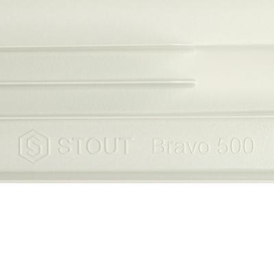 Радиатор алюминиевый STOUT Bravo 500 10 секции боковое подключение SRA-0110-050010