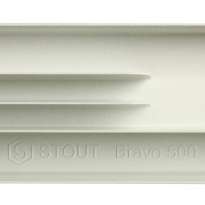 Радиатор алюминиевый STOUT Bravo 500 12 секции боковое подключение SRA-0110-050012