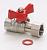 Кран шаровый для подключения манометра MVI 1/2"BРx1/4"BР
