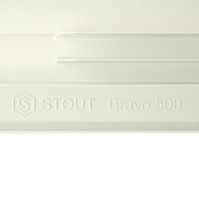 Радиатор алюминиевый STOUT Bravo 500 14 секции боковое подключение SRA-0110-050014