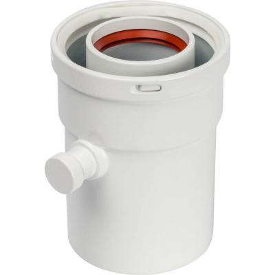 Элемент дымохода Stout конденсатосборник вертик. DN60/100, п/м уплотнения в компл. с лого