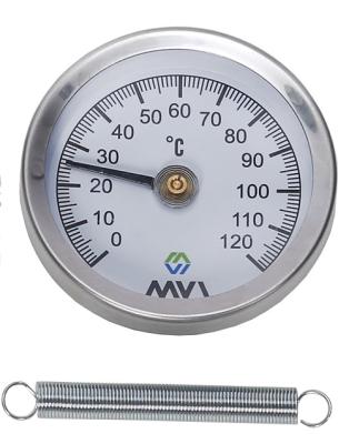 Термометр аксиальный MVI, 0°C-120°C, D63 мм, накладной