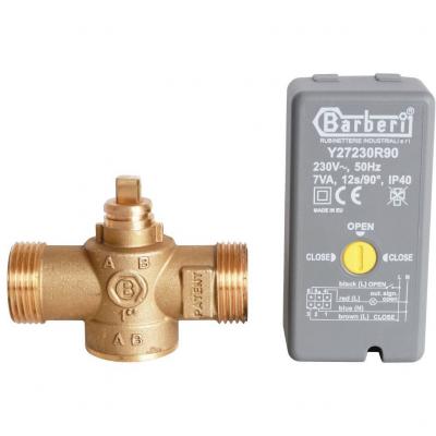 2-Ходовой зональный клапан, сервопривод 230V, с 3-х жильным кабелем 1м., НР 1" Stout SVM-0070-200025
