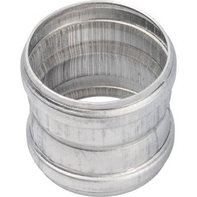 Элемент дымохода Stout для соединеия труб DN60/100, м/м соед. муфта с уплотнен,хомут с муфтой EPDM в комплекте.(с лого.)