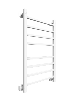 Водяной полотенцесушитель  «L plaza» 80/50 (белый) Двин