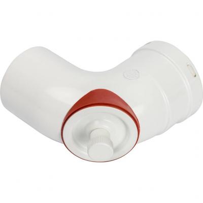 Элемент дымохода Stout отвод 90° DN80 с инспекционным патрубком